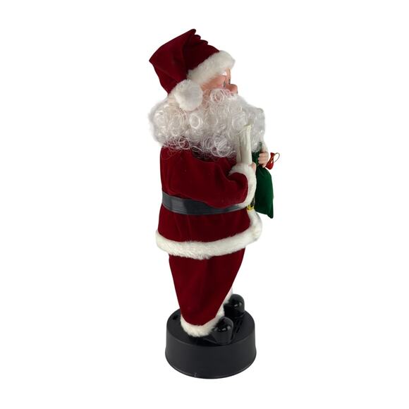 Vintage 16” Santa Figure, Candle Lights Up, Christmas Music Plays, Holiday Decor - Picture 3 of 10